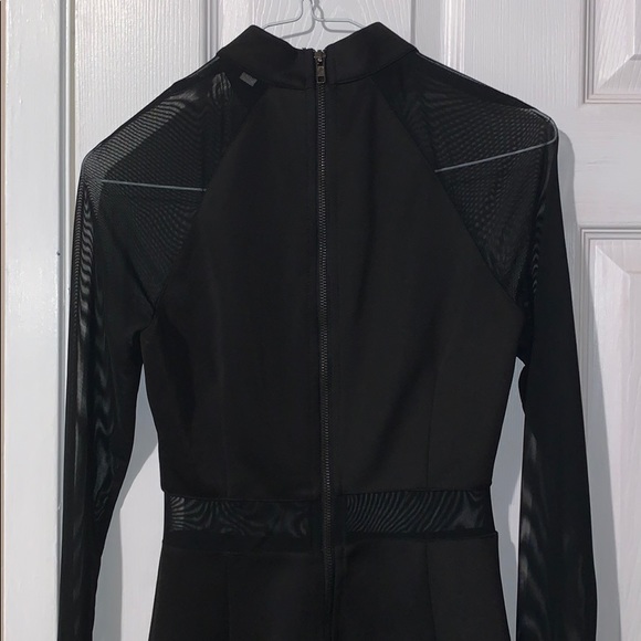 Black Mesh Mini Dress - Picture 4 of 4